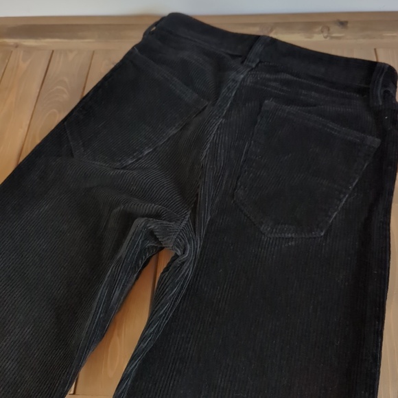 Aritzia Wilfred Free Black High Rise Corduroy Straight Leg Pants - Picture 6 of 12